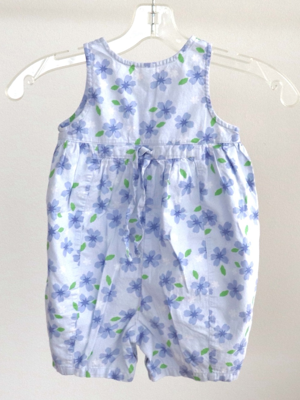 Landsend Baby/Toddler Vintage Ropper Blue Floral Print 18M